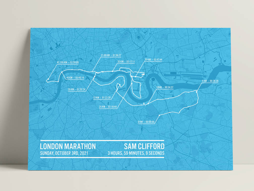 Personalised London Marathon Poster, 1 of 12