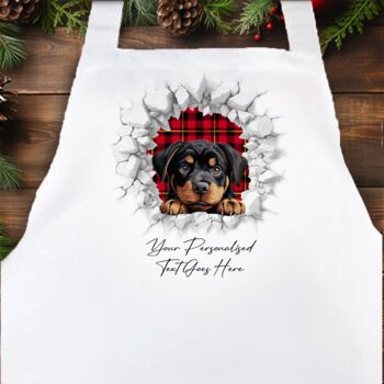 Personalised Christmas Rottweiler Break Through, 4 of 10