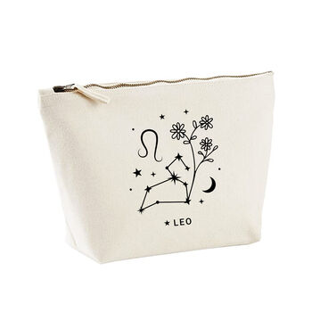 Leo Star Sign Zodiac Cosmetic Bag Gift, 2 of 2