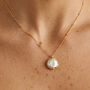 Reversible Baroque Pearl Necklace With Bobble Chain In 18k Gold Or Silver, thumbnail 1 of 6