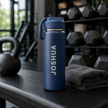 Personalised Stainless Steel 600ml Water Bottle, 2 of 6