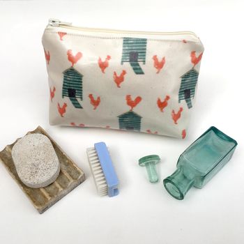 Hen House Oil Cloth Wash Bags, 3 of 3