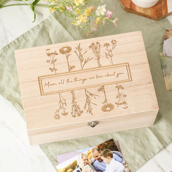Personalised Mother's Day Floral Keepsake Box, 4 of 7