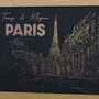 Personalised Paris Foiled Print Gift For Couples, thumbnail 3 of 4