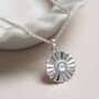 Sterling Silver Mother Of Pearl Sun Disc Necklace, thumbnail 1 of 7