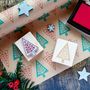 Scandi Christmas Trees Rubber Stamps, thumbnail 1 of 2