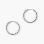 Silver Or Gold 12mm To 24mm Women's Solid Small Hoop Earrings, thumbnail 4 of 11