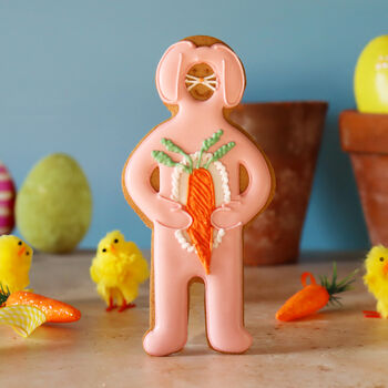 Biscuiteers Hand Iced Easter Bunny Jolly Ginger, 2 of 3