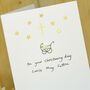 Personalised 'Button Christening' Handmade Card, thumbnail 4 of 6