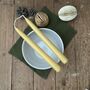 Beeswax Dinner Candles, Set Of Two, thumbnail 2 of 4