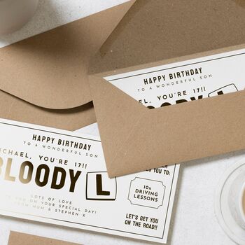 Personalised Driving Lessons Gift Voucher 17th Birthday, 8 of 9