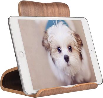 Wooden Desktop Tablet Stand Holder, 3 of 5