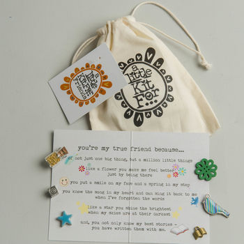 Personalised Little Kit For Friends Keepsake Bag, 6 of 6