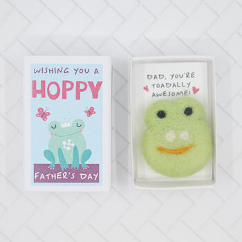 Hoppy Father's Day Wool Felt Frog, 2 of 6