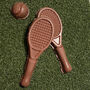 Mr Stanleys Chocolate Tennis Raquets And Ball, thumbnail 3 of 4