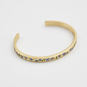 Gold Forget Me Not Bangle, 5 of 9