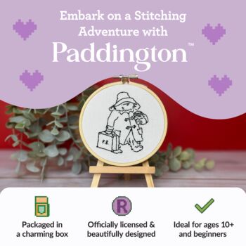 Paddington The Journey Begins Mini Embroidery Kit, 2 of 9