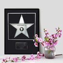 Personalised Metallic Hollywood Star Print By Mix Pixie