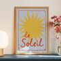 Le Soleil Illustrated Sun Print, thumbnail 1 of 12