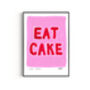 Eat Cake Hand Painted Art Print, thumbnail 5 of 5