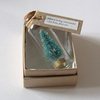 Tiny Christmas Tree Keepsake With Personalised Message, 2 of 5