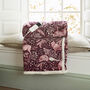 Woodland Folk Wine Electric Heated Sherpa Throw 140x180cm, thumbnail 3 of 3