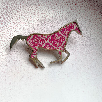 Damask Horse Brooch, 2 of 12