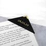 Personalised Date Handmade Leather Corner Bookmark, thumbnail 3 of 7
