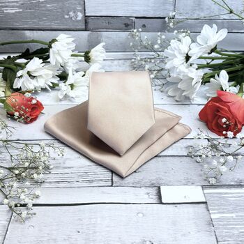 Champagne Wedding Tie Set, 2 of 10