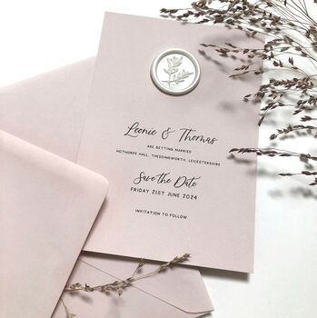 Artisan Wax Seal Save The Date, 6 of 12