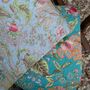 Exotic Bloom Summer Cotton Quilt | Scandi Living | Blue Tones, thumbnail 1 of 3