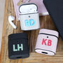 Personalised Vegan Leather Initials Airpods Case, thumbnail 4 of 12