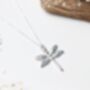 Dragonfly Sterling Silver Necklace, thumbnail 3 of 5