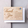 Personalised 'Thank You' Wooden Post Card, thumbnail 1 of 1