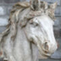 Large 67cm Grey Stone Horse Head Bust Ornament, thumbnail 2 of 4