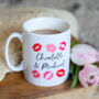 Personalised Valentines Day Mug With Lipstick Kisses, thumbnail 1 of 4