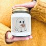 Cute Ghost Scented Candle In Two Autumn Scents, thumbnail 1 of 3