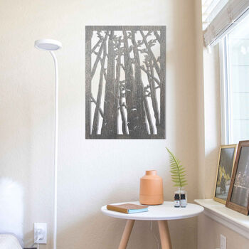 Modern Forest Art Wooden Ambiance For Home Rooms, 7 of 12