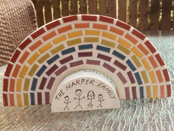 Personalised Family Rainbow Mosaic Kit, 2 of 3