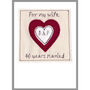 Personalised 40th Ruby Wedding Anniversary Card, thumbnail 7 of 11