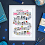 25th Birthday Personalised Print ‘The Road To 25’, thumbnail 5 of 10