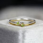 Green Peridot Solitaire Ring Gold Or Silver, thumbnail 8 of 11