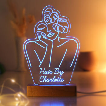 Personalised Fleur Line Art LED Light, 11 of 12