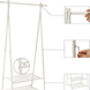 Coat Clothes Rack Coat Stand Two Tier Storage Shelf, thumbnail 8 of 9