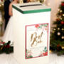 Christmas Holly Wedding Card Post Box, thumbnail 1 of 6