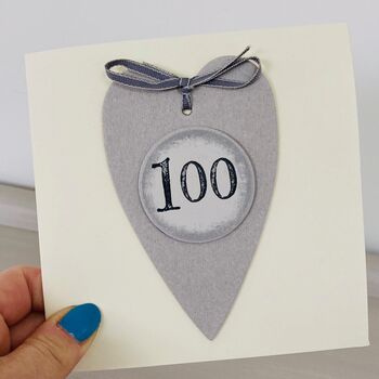 100th Handmade Birthday Card, 2 of 4