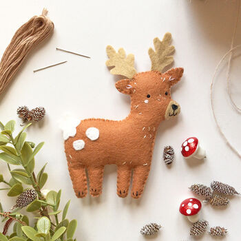 Sew Your Own Seamus The Stag Felt Sewing Kit, 6 of 11