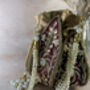 Maroon Handcrafted Raw Silk Potli Bag/Wrist Bag, thumbnail 3 of 3