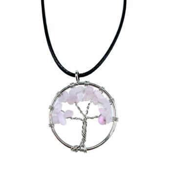 Tree Of Life Gemstone Pendant Necklace Personalised, 5 of 12