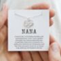 Gift For Nana, Heart Infinity Sterling Silver Necklace, thumbnail 1 of 10